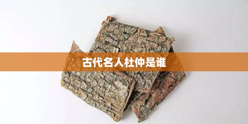 古代名人杜仲是谁